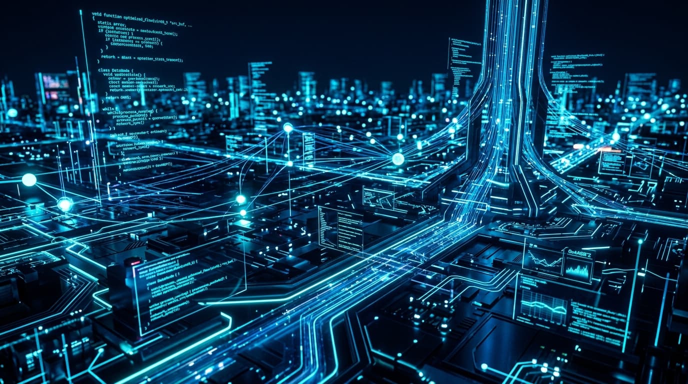 Futuristic Digital Landscape